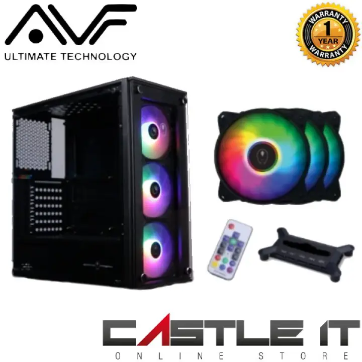 Avf Gaming Freak Gfg Andromeda Atx Luxurious Glossy Design Gaming Casing Lazada