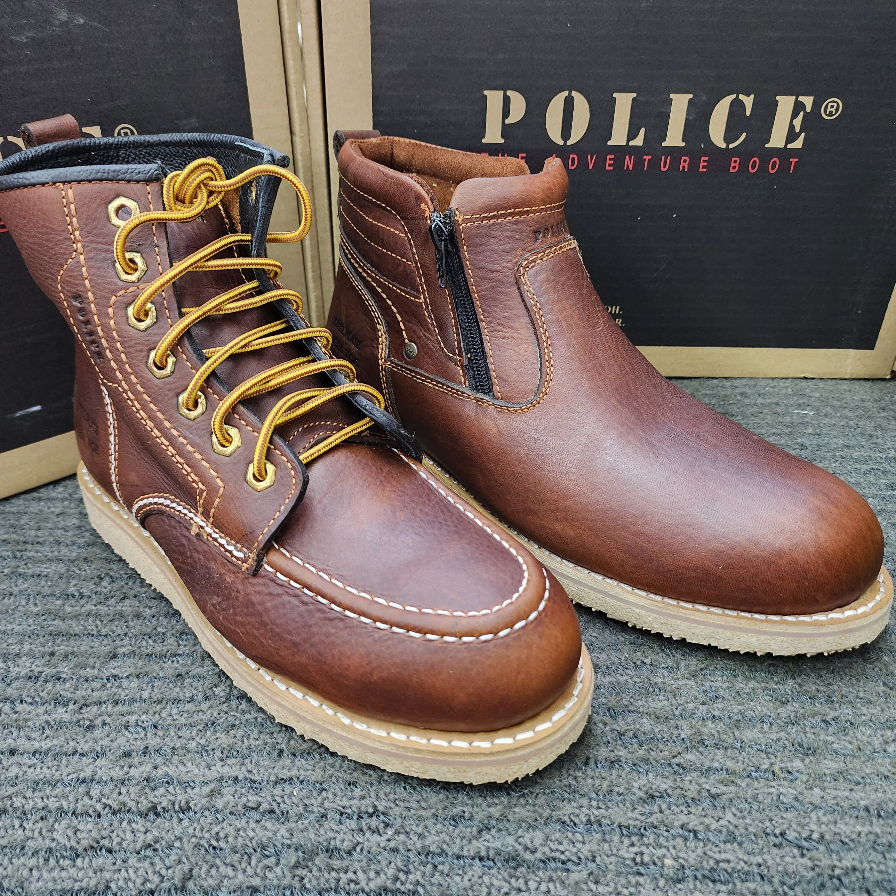 Safety boots brand police hotsell