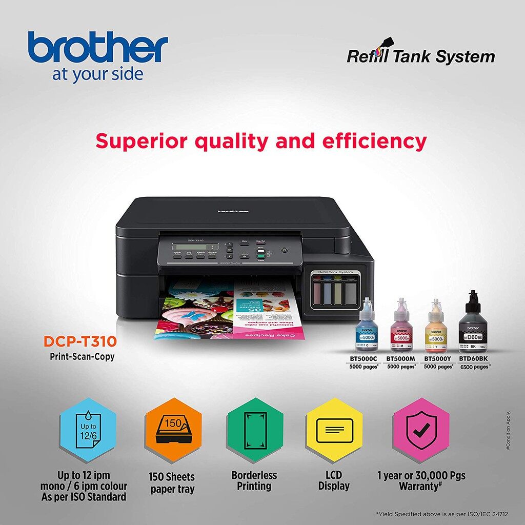 Colour Inkjet Printer | Refill Ink Tank 