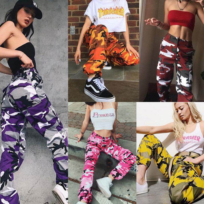 female camo cargo pants