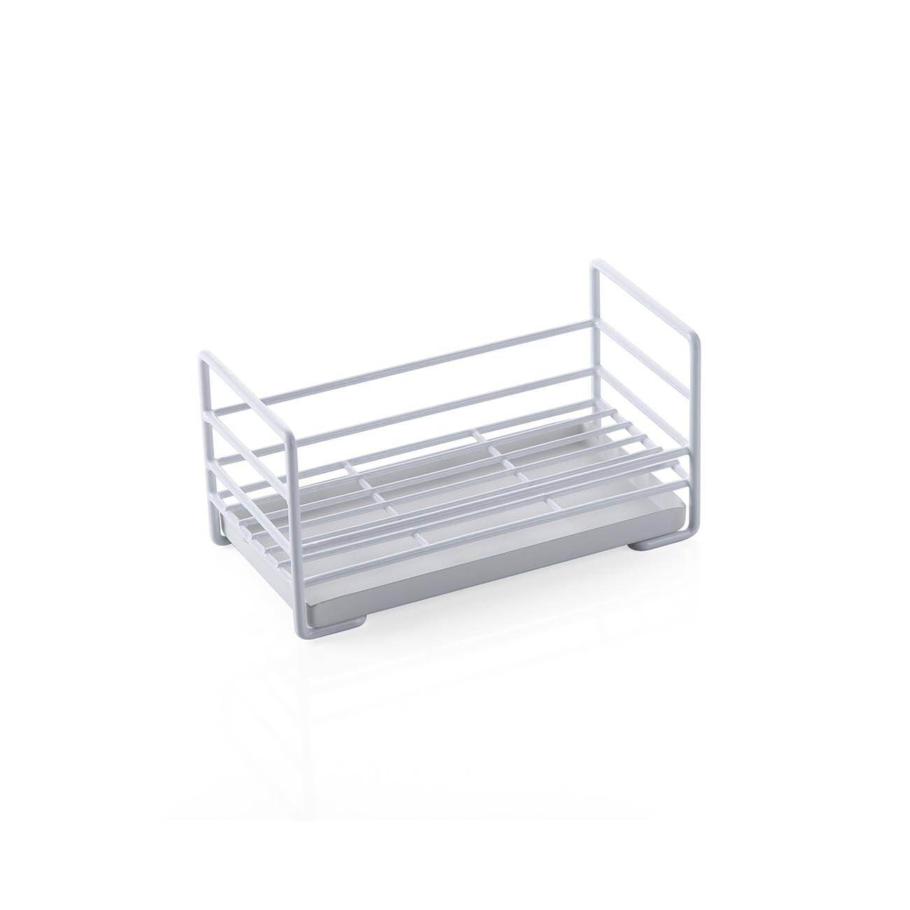 Homenhome Sink Racks wth Tray Tableware Sponge Drain Rack Kitchen Storage Rack