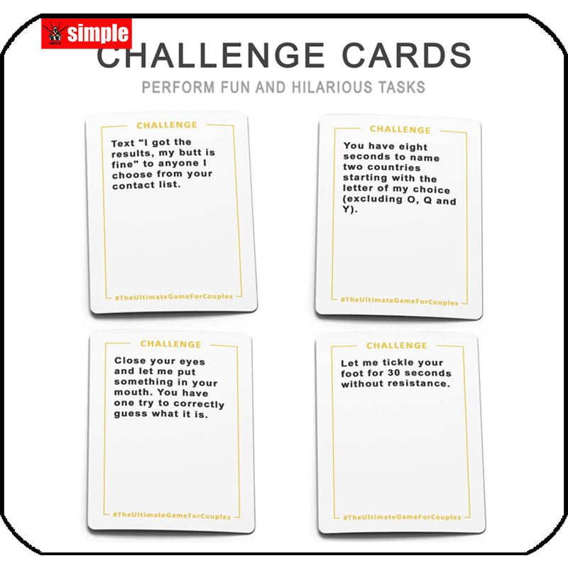 The Ultimate Game for Couples - Great Conversations and Fun Challenges for Date Night - Perfect Romantic Gift