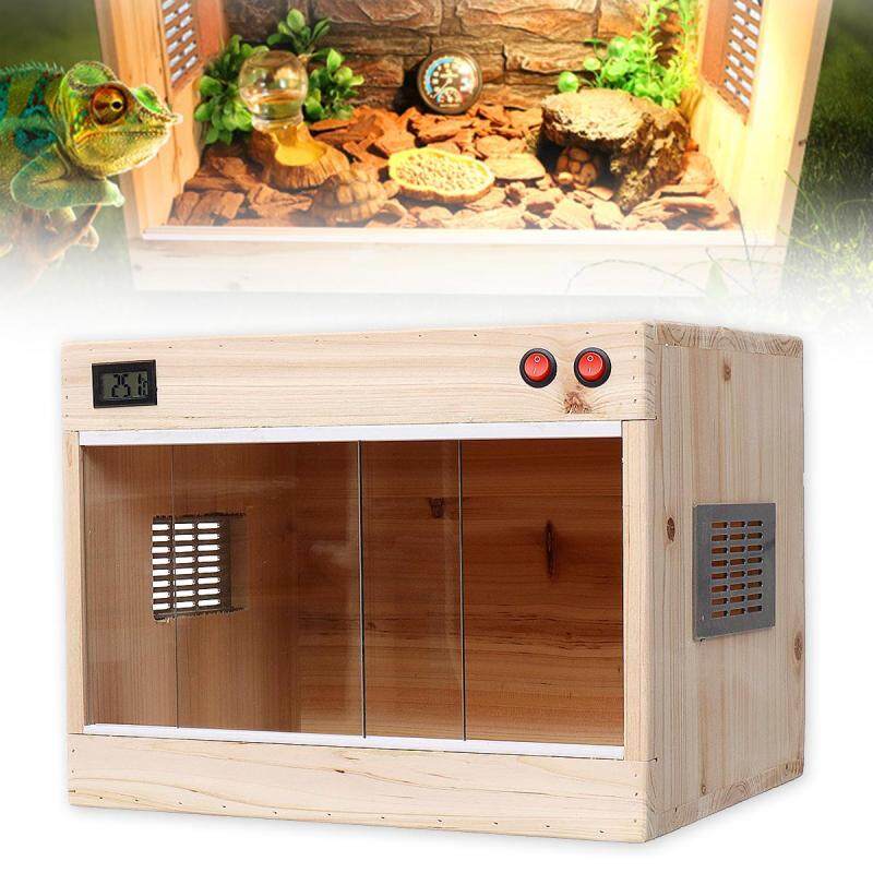 Bò Sát Bằng Gỗ Vivarium Terrariums Sưởi Ấm Lồng Thằn Lằn Rùa Chăn Nuôi