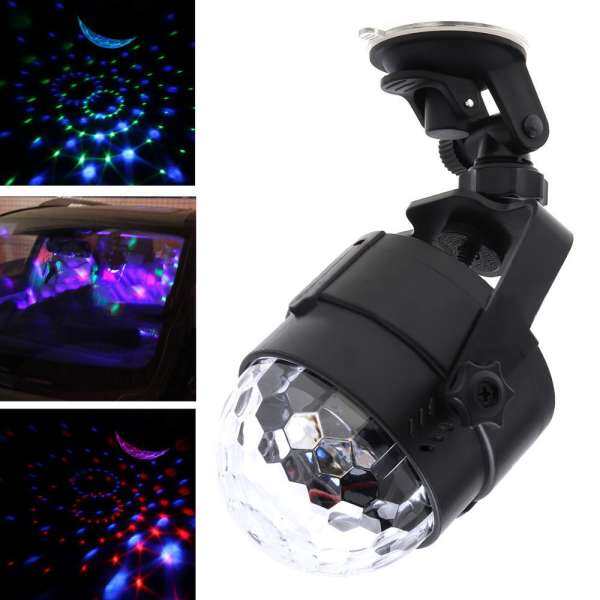 JY Xe Ô Tô Tự Động Disco DJ Sân Khấu Chiếu Sáng LED RGB Quả Cầu Pha Lê Bóng Đèn Tiệc Nhẹ