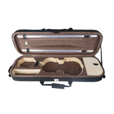 1/4 Kích Thước Acoustic Violin Hộp Đựng Hình Chữ Nhật Túi Xách Tay Nhẹ Có Tích Hợp Máy Đo Độ Ẩm Âm Nhạc Túi Đeo Vai Màu Đen