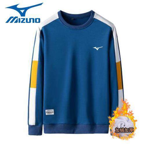 -[พิเศษ] Mizuno ฤดูใบไม้ร่วงใหม่ผู้ชายที่แต่งตัวแขนยาวรอบคอทำให้เสื้อ ...