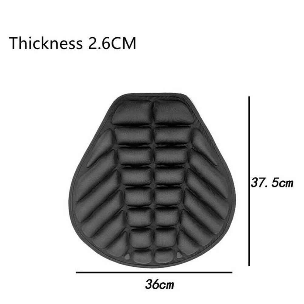 1pcs Black Motorcycle Seat Cushion 37.5*36cm L4V4 V2O5 Emily Lake