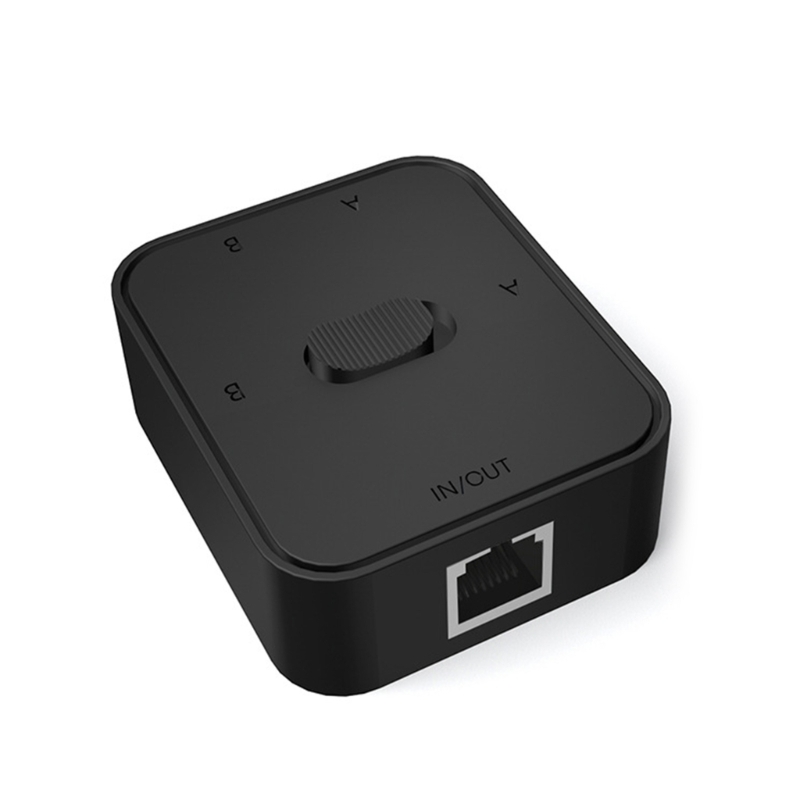 2 Port Gigabit Network Switcher Lan High Performance Ethernet Smart Switch 100/1000Mbps RJ45 Internet Splitter