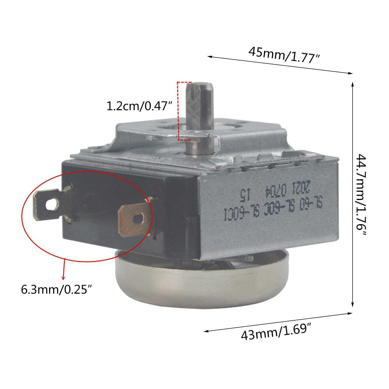 60 Minutes 16A 250V Delay Timer Switch Time Controller For Microwave Oven Parts