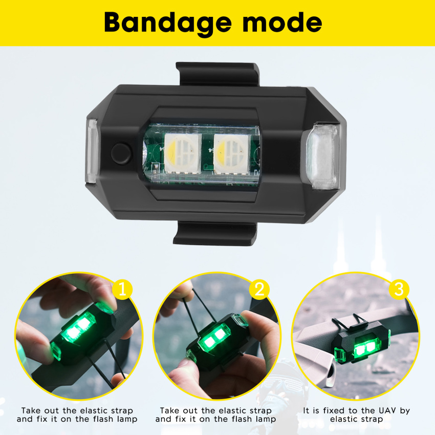 1 Bộ Đèn Nhấp Nháy Có Thể Sạc Lại Đèn LED Điều Khiển Từ Xa Điều Chỉnh Vị Trí Đèn LED Không Dây Cho Điều Khiển Từ Xa Cánh Cố Định Máy Bay Máy Bay Trực Thăng Phụ Tùng Tự Làm Cáp Sạc USB