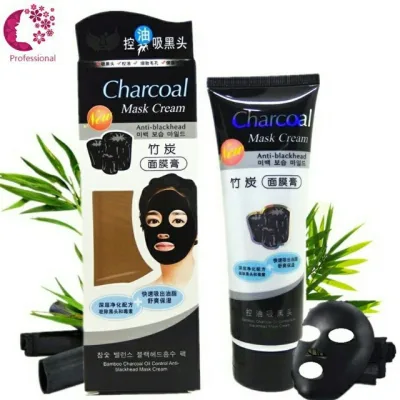 Bamboo Charcoal Mask Oil Control Anti-Blackhead Remover Mask Cream 130ml (Ready Stock Malaysia)
