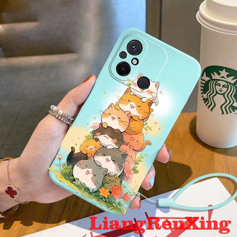 ốp lưng Ốp lưng mềm vỏ điện thoại Redmi 12c 5g bảo vệ Silicone lỏng vỏ Cản Sốc chống sốc mịn thiết kế mới ytdmm01 đẹp viền vuông cute