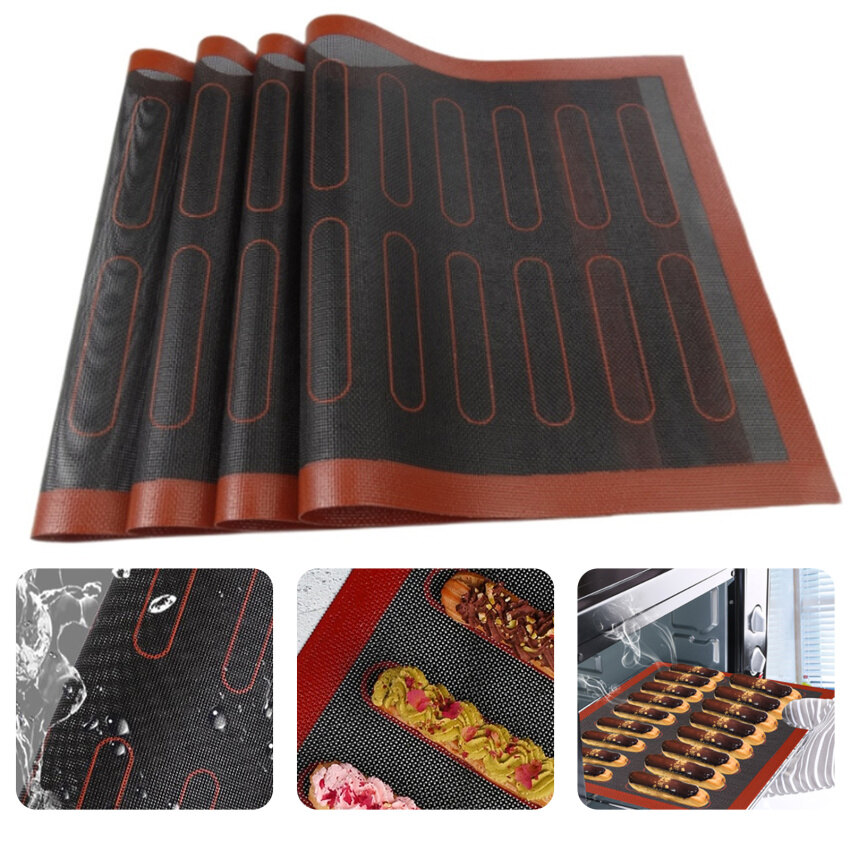 , Tấm Lót Lò Nướng Cho Bánh Quy /Bánh Mì//Bánh Quy/Bánh Phồng/Dụng Cụ Làm Bánh Ngọt Bằng Silicon Đục Lỗ
