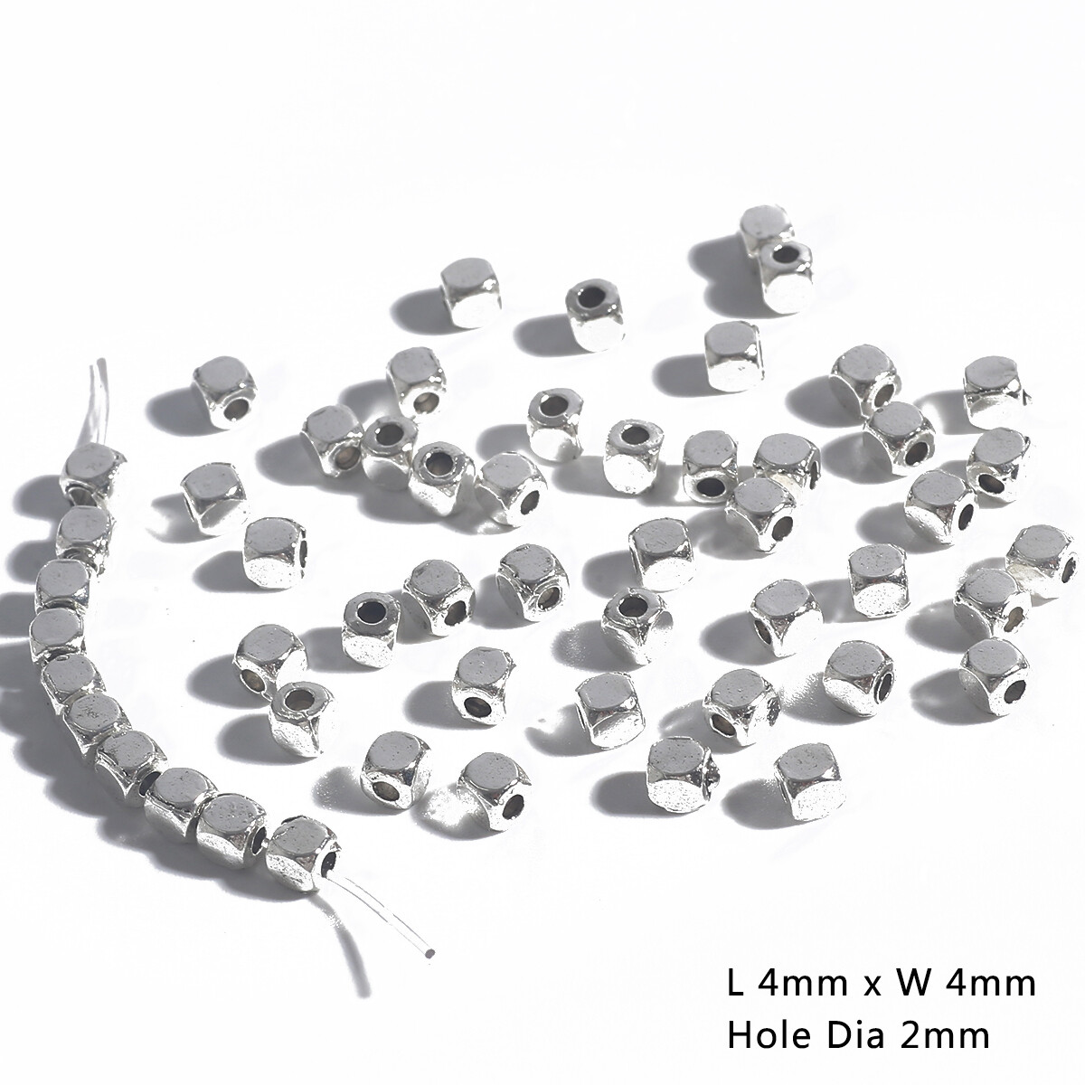 20-50Pcs Tibetan Antique Silver Color Alloy Beads Loose Spacer Beads For Diy Charm Bracelets Necklace Jewelry Findings