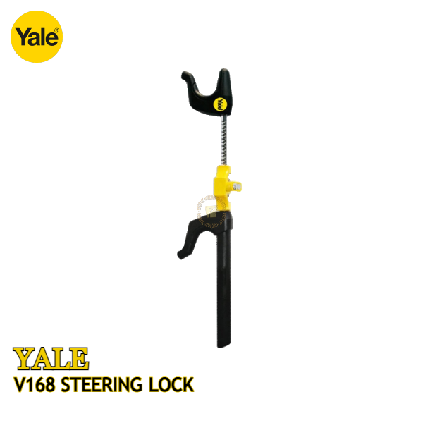 YALE V168 Insulated Car Steering Wheel Lock Anti Theft Devices High Quality Security Heavy Duty