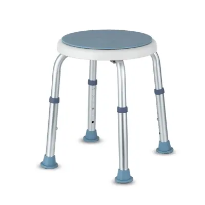 Rotatable stool Non-slip Bath Chair 6 Gears Height Adjustable Pregnant woman Elderly Bath Tub Shower Chair Seat Safe Bathroom