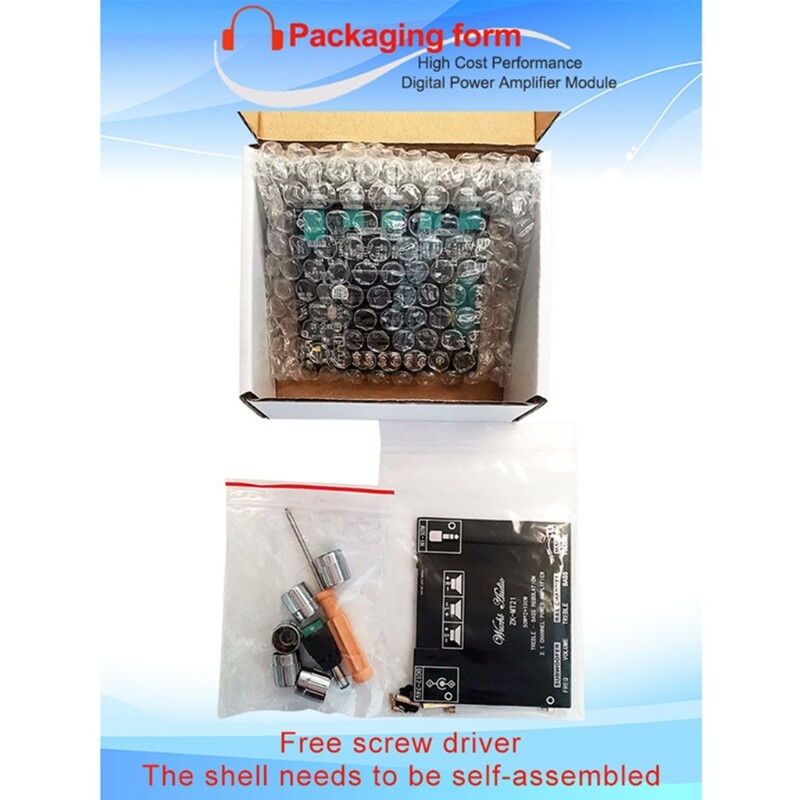 ZK-MT21 Mô Đun Khuếch Đại Âm Thanh Hiệu Suất Cao, Kỹ Thuật Số BT5.0 Loa Siêu Trầm Công Suất Khuếch Đại Hội Đồng Quản Trị, 2.1 Kênh 2X50W + AUX 100W