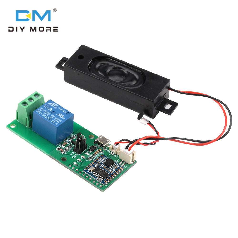 diymore HLK-V20 Mô-đun Điều Khiển Chip Nhận Dạng Giọng Nói Thông Minh, Mô-đun Cổng Nối Tiếp, Công Tắc Điều Khiển Bằng Giọng Nói Đánh Thức Tùy Chỉnh