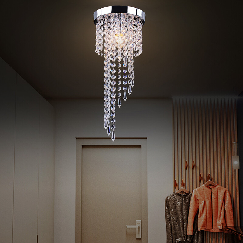 Modern Crystal Ceiling Light Fixture Mini Crystal Chandelier