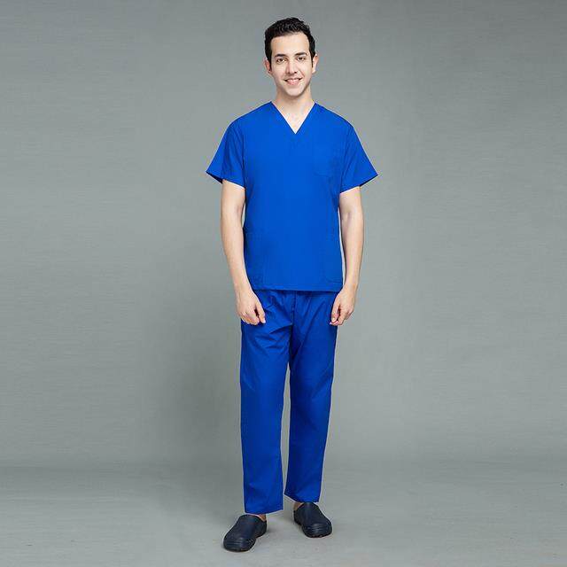 【hot】 Nurse Uniform Set Hospital Dentist Beauty Lab Coat Surgical Suit