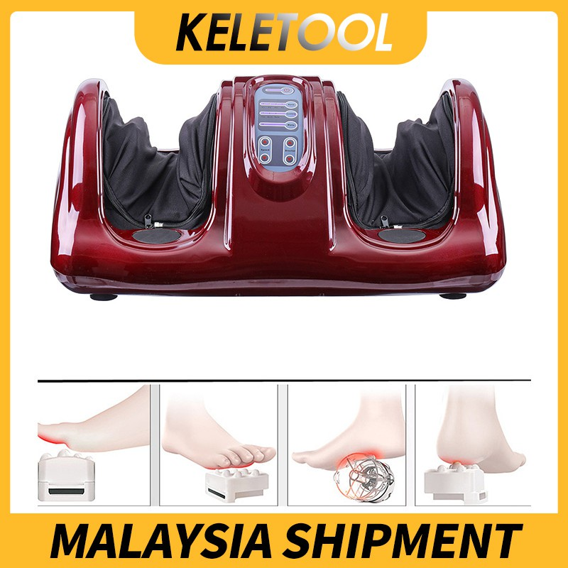 Heating Foot Massager Reflexology Leg Electric Thai Massage Machine