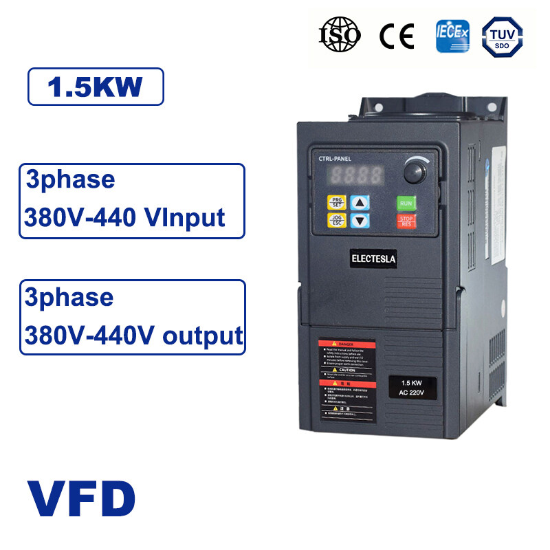 Vfd Frequency Inverter Motor Speed Controller 3phase 220v 380v Output 0 4kw To 11kw Frequency