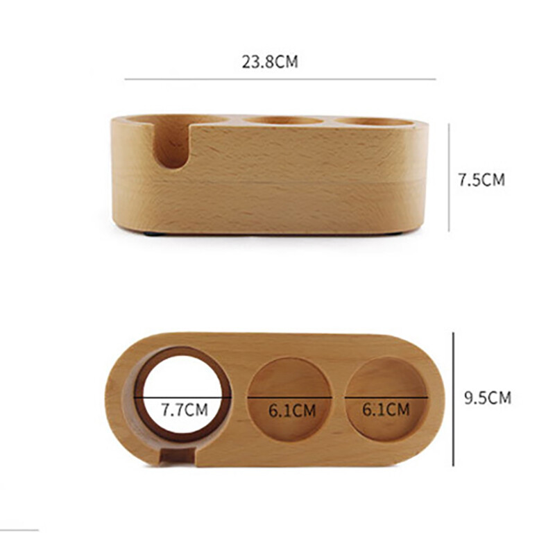 Bộ Lọc Cà Phê 51Mm Dụng Cụ Giữ Máy Pha Cà Phê Espresso Bằng Gỗ Đặc Đế Máy Pha Cà Phê Giá Đỡ Phụ Kiện Cà Phê Cho Barista