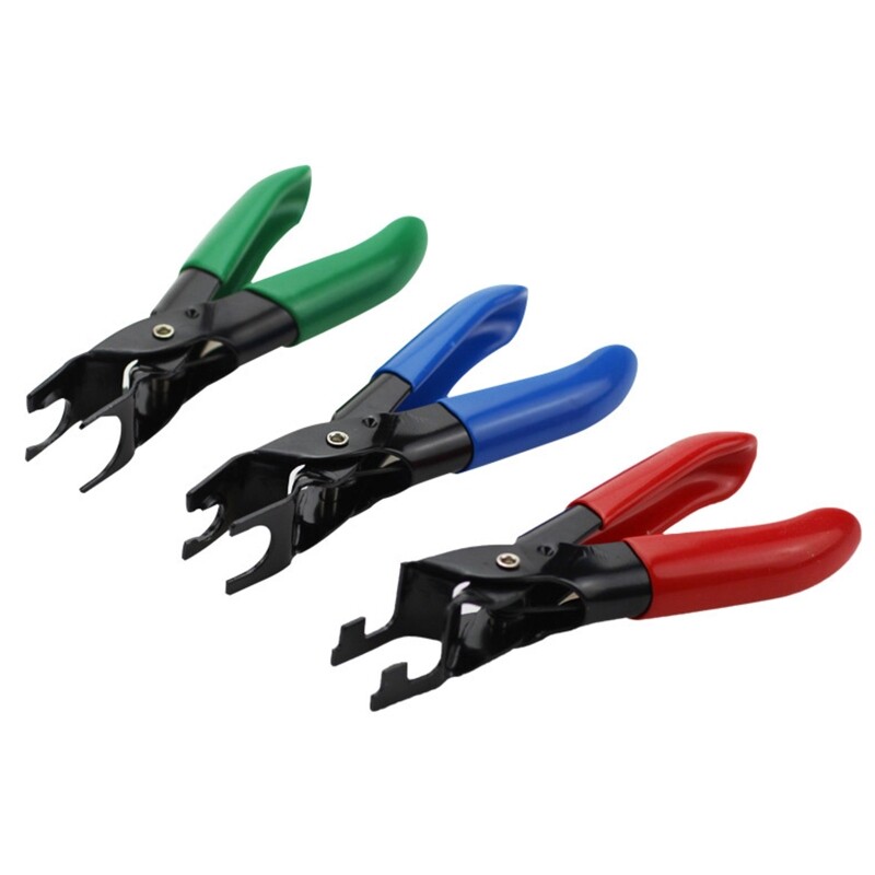 3-Piece Fuel Line Coupling Disconnect Pliers Disconnection Car Garage Tool Set Designed for Uncoupling Quick Release