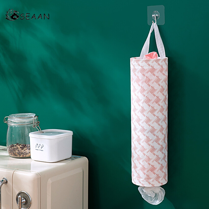 Túi Đựng Bằng Nhựa Lưới Có Móc, Túi Đựng Đồ Treo Túi Lưới Treo Có Thể Giặt Thoáng Khí Gấp Gọn Túi Đựng Rác Cho Nhà Bếp Túi Nhựa