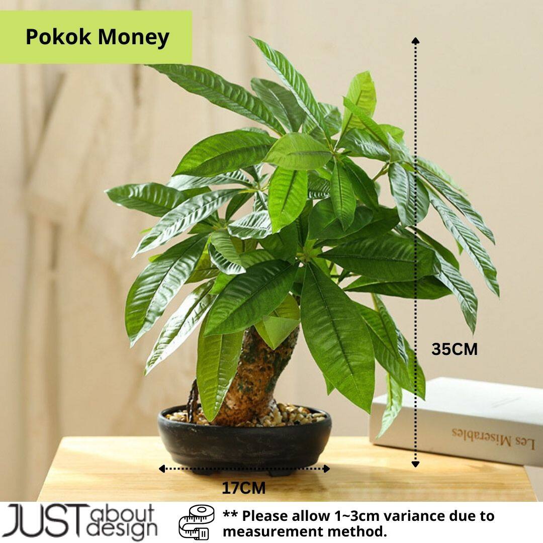 Artificial Pokok Potted Plant Fake Pot Plants Premium Viral Decor Green