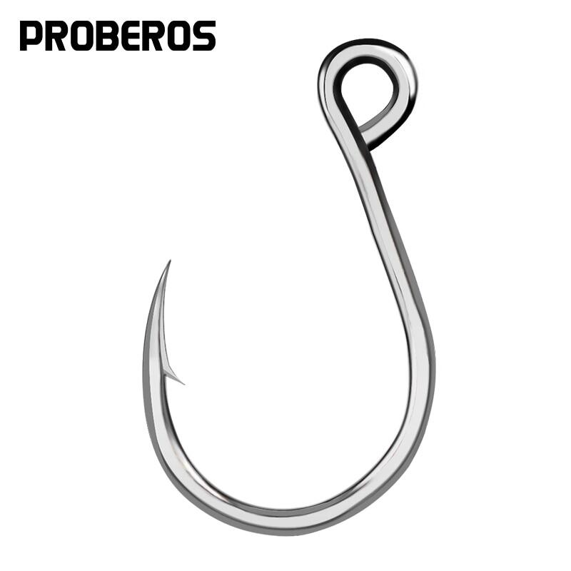 PROBEROS Jigging Hook 10PC 1/0-11/0 Strong Stainless Steel Mustad Jig Big Fishing Hook Saltwater Fish Hook Mata Kail