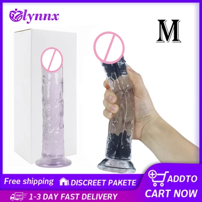 Real Dildos For Woman Adult Sex Toys Masturbator Soft Crystal Simulate Penis Suction Cup Dildo