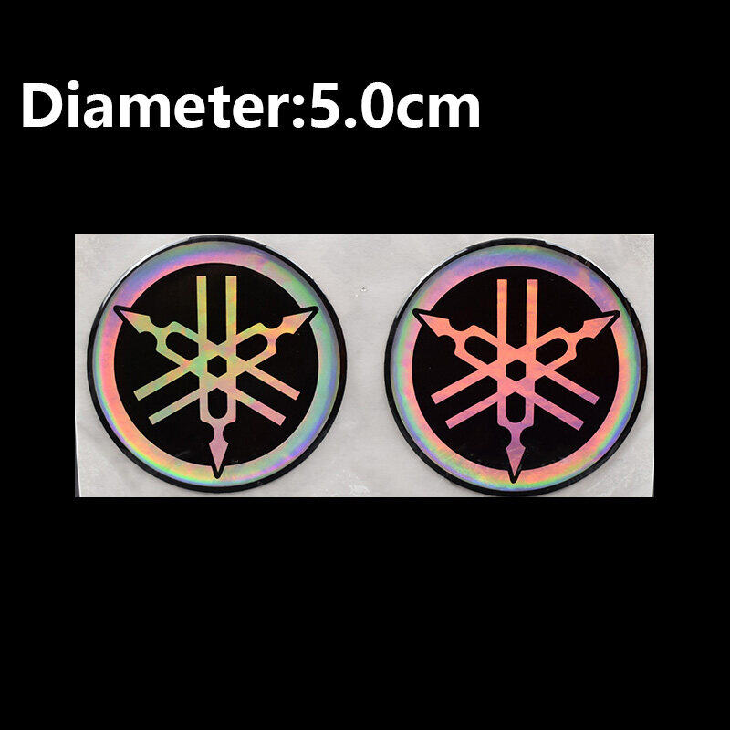 2Pcs/Set Rainbow Emblem For Yamaha Logo Lc135 Y15zr R25 Mt09 125zr