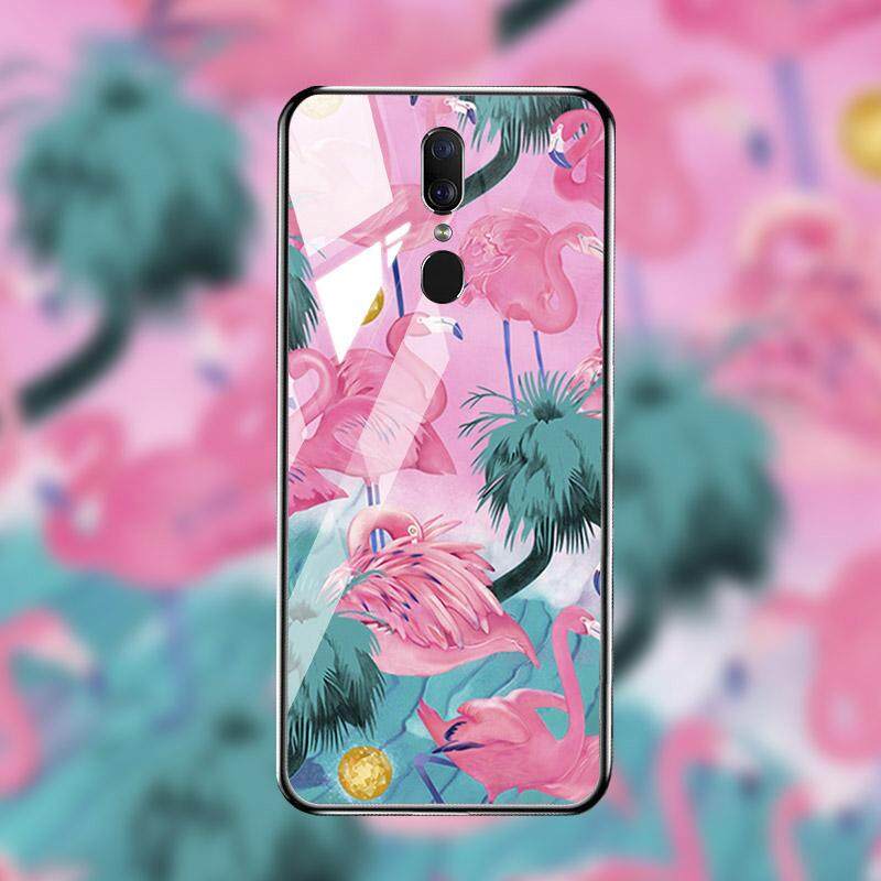 Mewah Kaca Patri Telepon Case S untuk Oppo F11 Oppo A9 Oppo A9X 6.53 Inch Cover Jelas Kotak Pelindung Guncangan Kembali Houisng