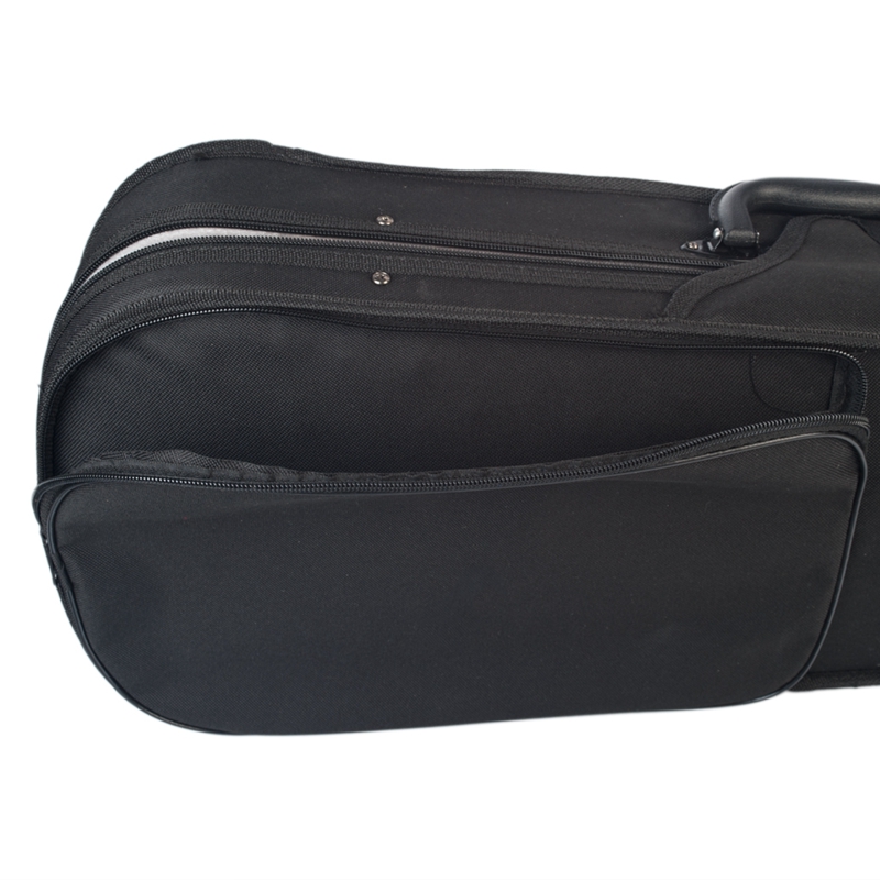 Violin Case Professional Triangular Shape Violin Hard Case -Silver Inside Violin Parts New