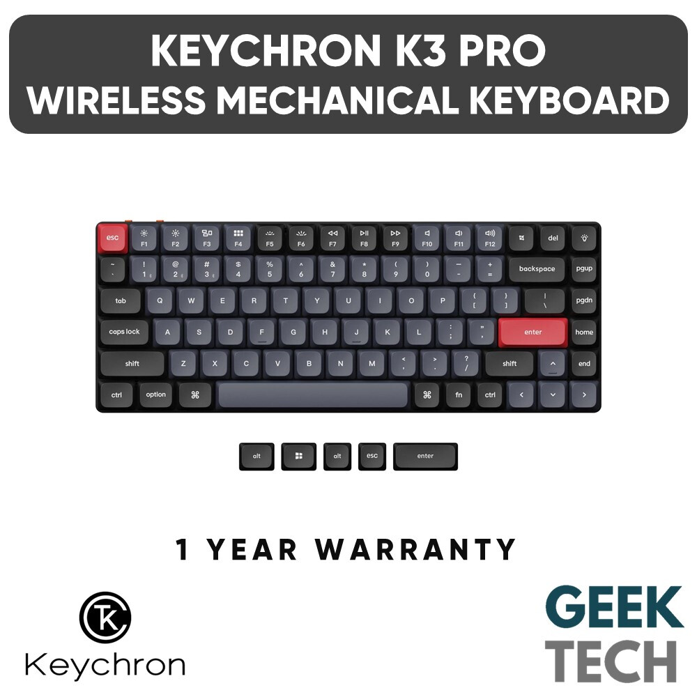 Keychron K3 Pro QMK/VIA HotSwappable Low Profile RGB 75 84Key