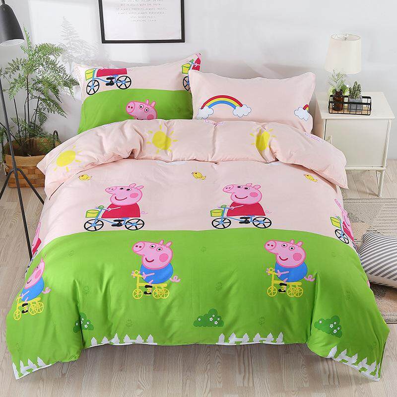 4 Buah Set Tempat Tidur Wearable Bernapas Ramah Lingkungan Seprai Sarung Bantal Jahit Kasus Pengerjaan Yang Bagus untuk 1.5 M 1.8 M Tempat Tidur
