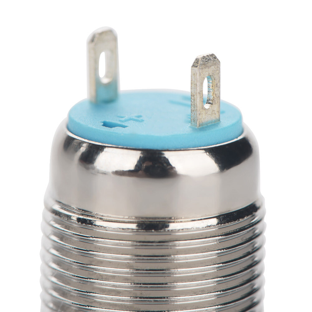 10Pcs/set 12mm 2A 250V Mini Waterproof 2Pin Metal Button Reset Jog Switch