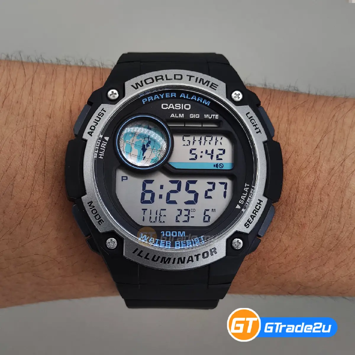 casio kiblat watch