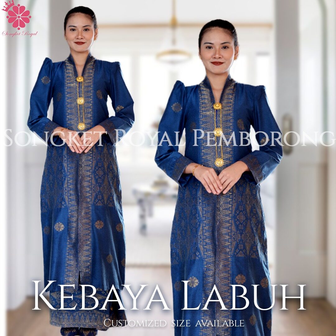 Plus Size Kebaya Labuh Size 3xl-12xl I Kebaya Labuh I Kebaya Panjang ...