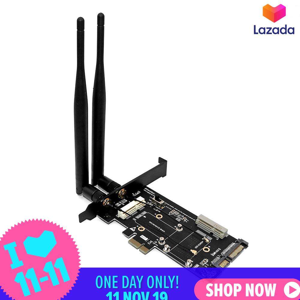 mini PCIe to A E Key NGFF Wifi AC Dual Band 2.5 5G Wireless Network Card Adapter