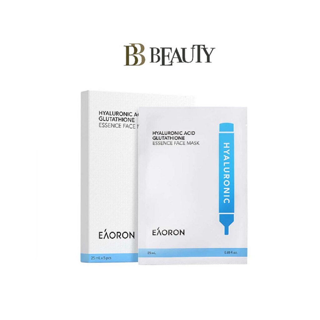 EAORON Hyaluronic Acid Glutathione Essence Face Mask (5pcs/Box)