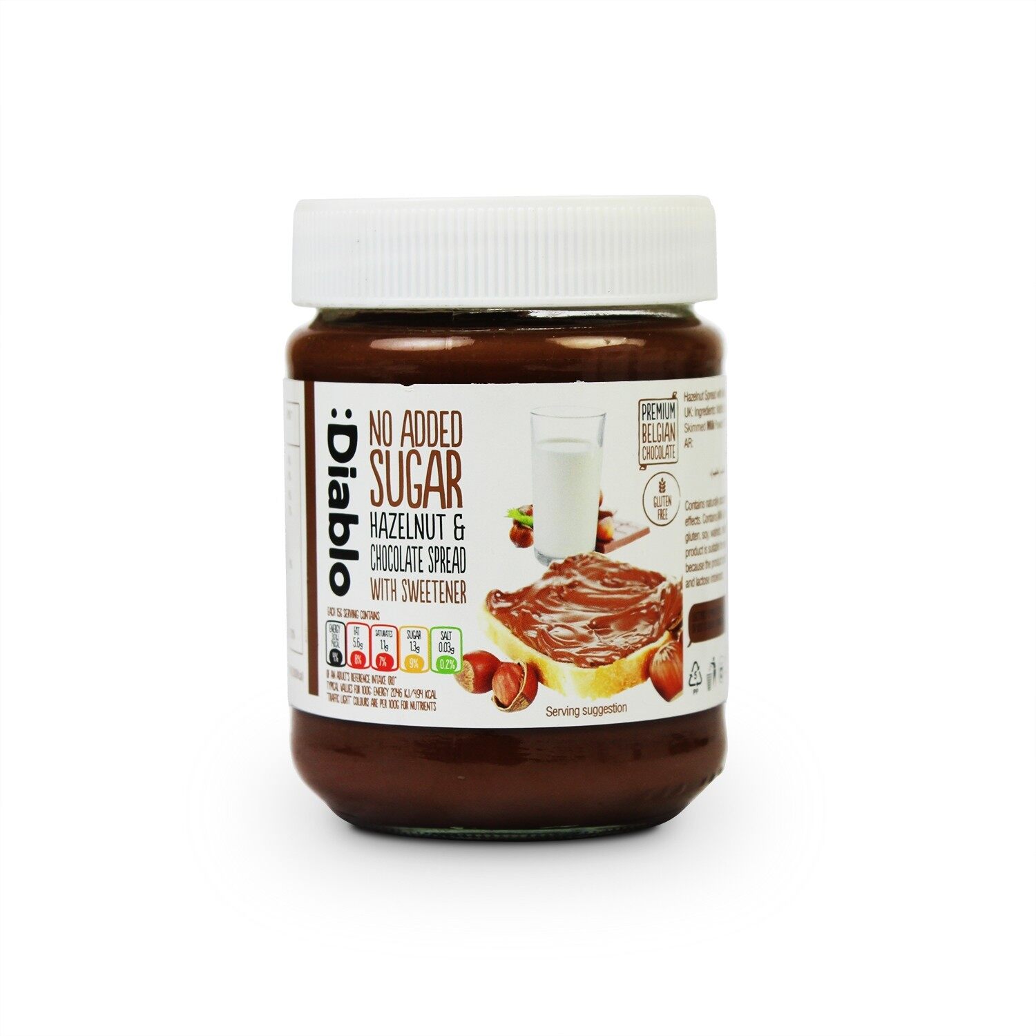 Diablo Hazelnut And Chocolate Spread( No added sugar) Lazada