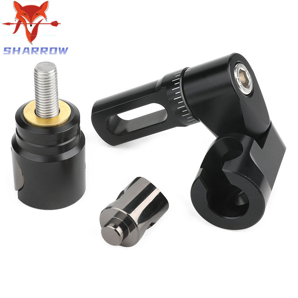 Compound Bow V Bar Balance Rod Stabilizer Precise Angle Adjustable Adapter Shock Absorption