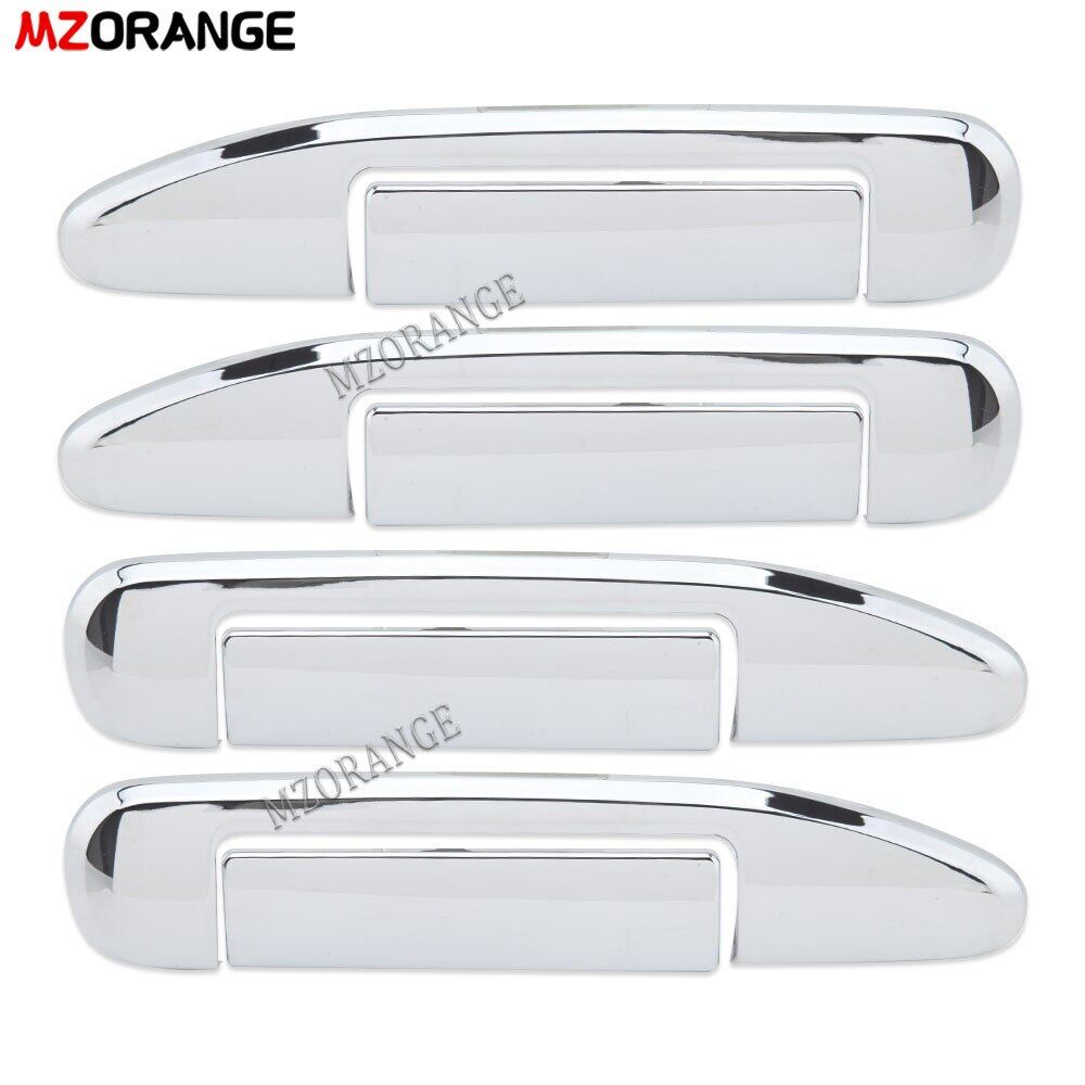 4 pcs car door handle cover protector chrome silver side bowl cover for nissan patrol y61 1997-2012 car accessories