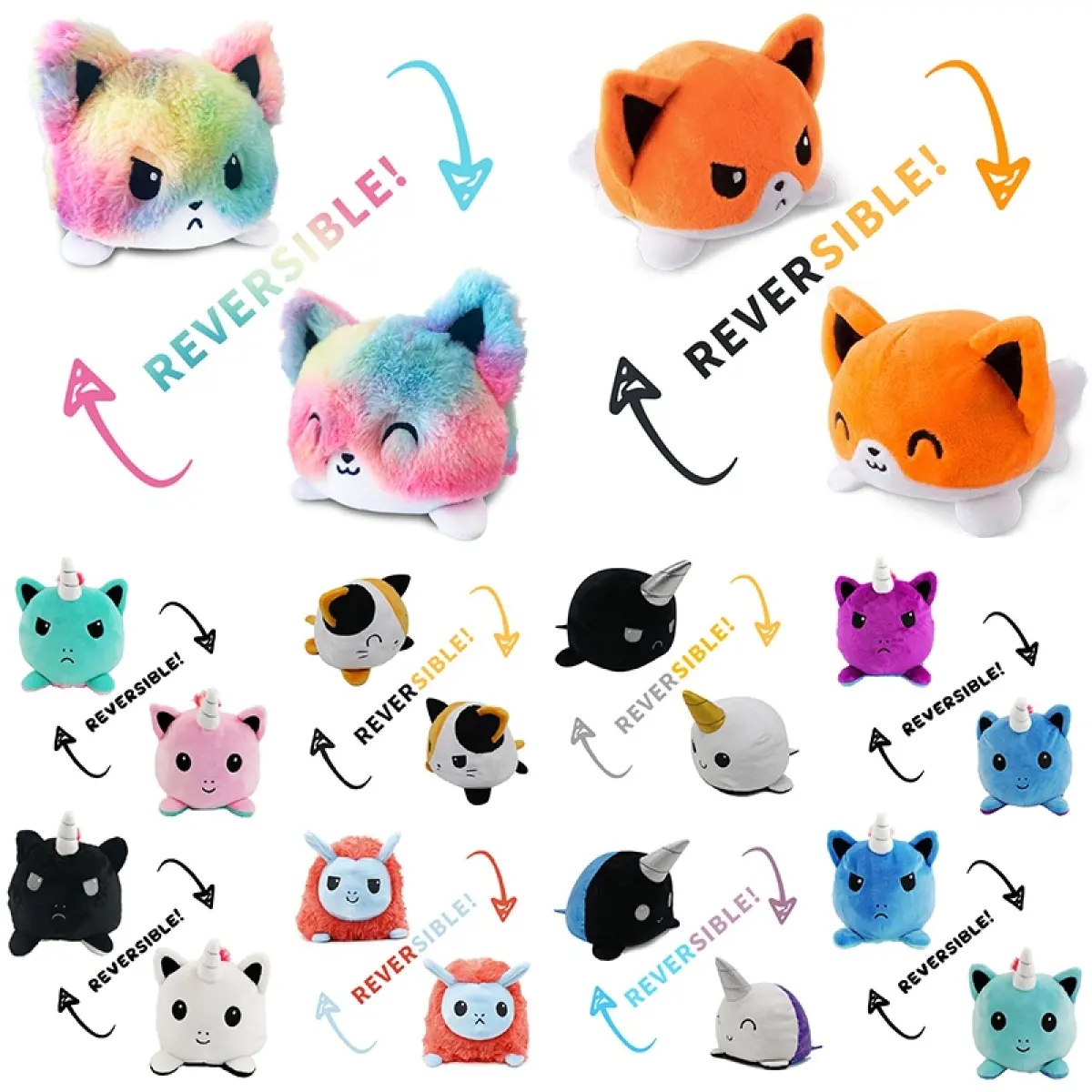 reversible unicorn plush