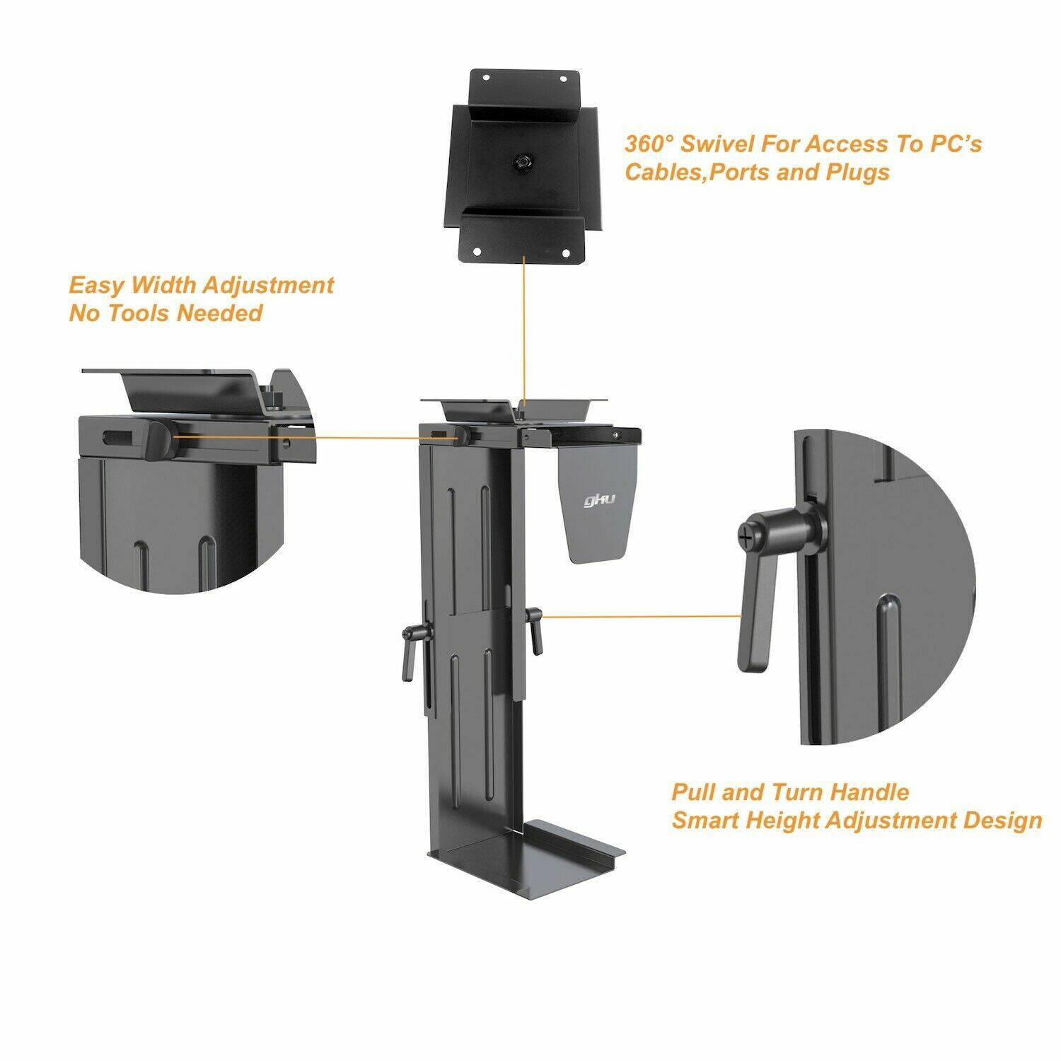 Computer Tower Holder Stand,Under Desk PC Mount bracket PC Tower holder Computer Tower Holder Stand