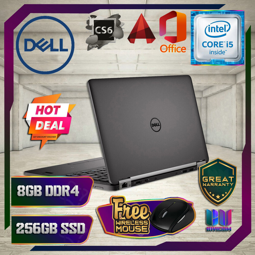 Dell Latitude E7270 Ultrabook Intel Core I5 6th Gen 8gb Ddr4 Ram 256gb Ssd Storage W10pro 12 Inch Laptop Free Gift Lazada