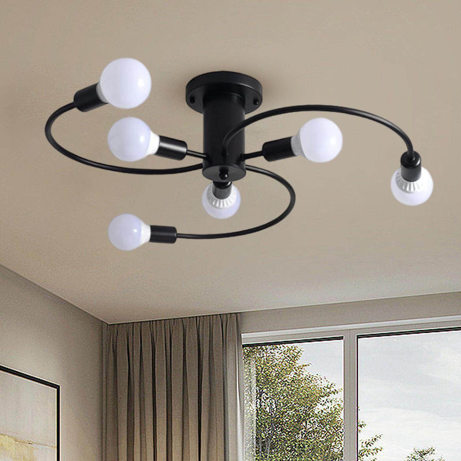 Loviver Đèn Thả LED Đèn Chùm Cố Định Đèn Trần Nhà
