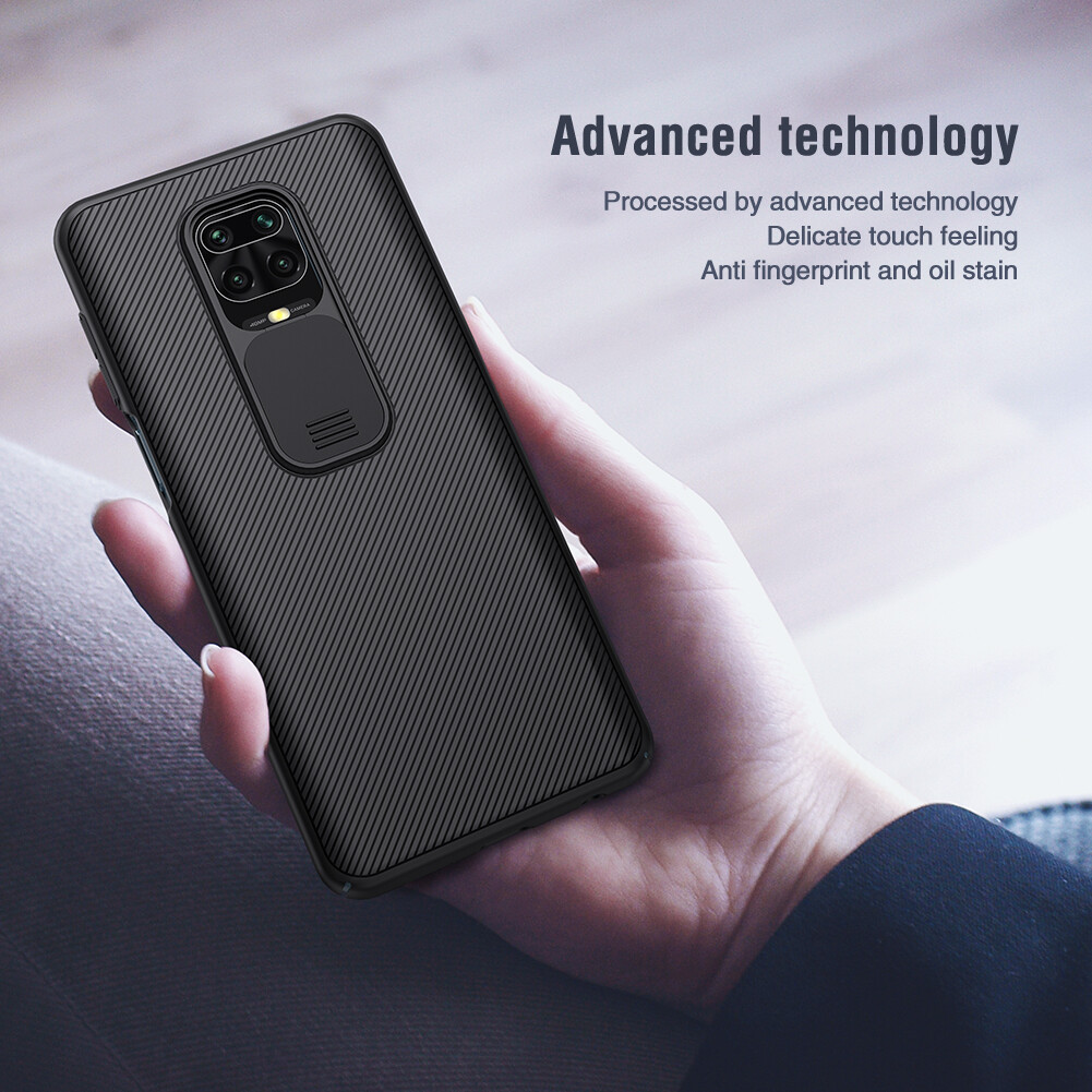 Nillkin Camshield Ốp PC Cho Xiaomi Redmi Note 9 Pro 4g Và Note 9 Pro Max Và Note 9S Trượt Camera Bảo Vệ Quyền Riêng Tư Ốp Lưng
